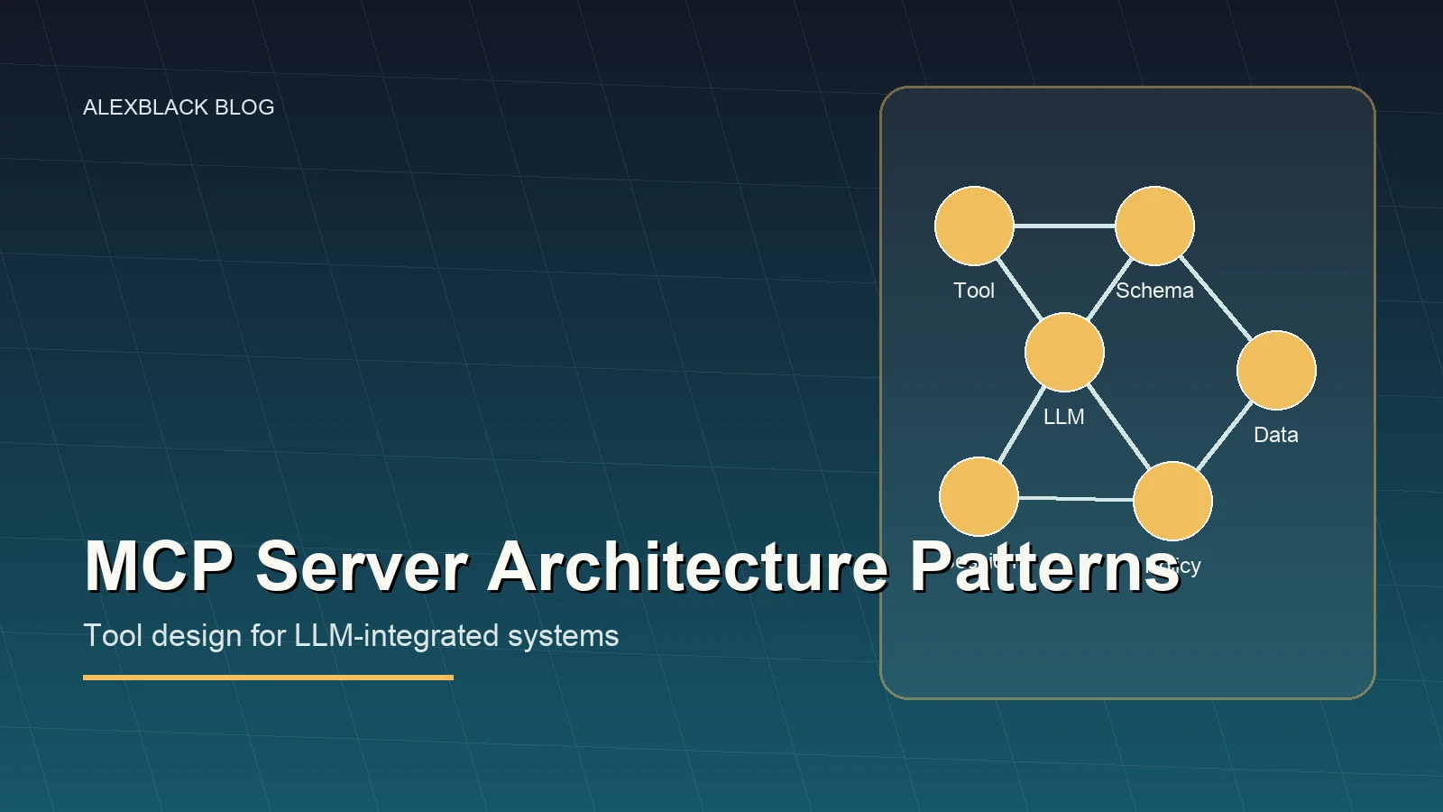 MCP Server Architecture Patterns - Khi API không còn phục vụ con người